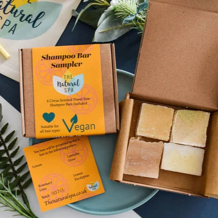 Citrus Mini Shampoo Sampler - gift set with 4 mini shampoo bars
