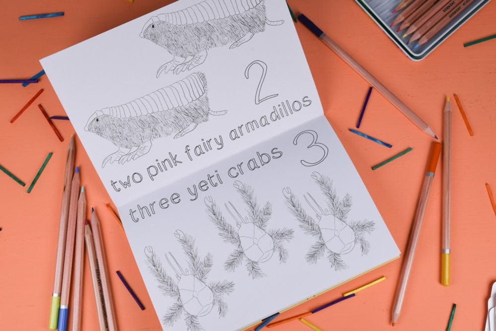 Alphabet of Amazing Animals Colouring Book