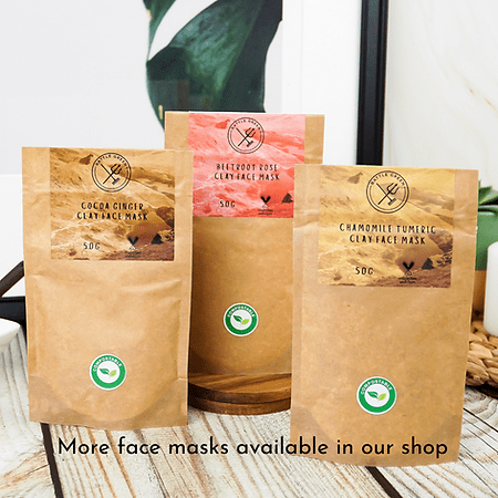 Handmade Clay Face Mask - Beetroot Rose - www.thecotswoldecocompany.co.uk