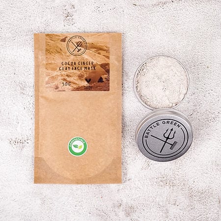 Handmade Clay Face Mask - Cocoa Ginger - www.thecotswoldecocompany.co.uk