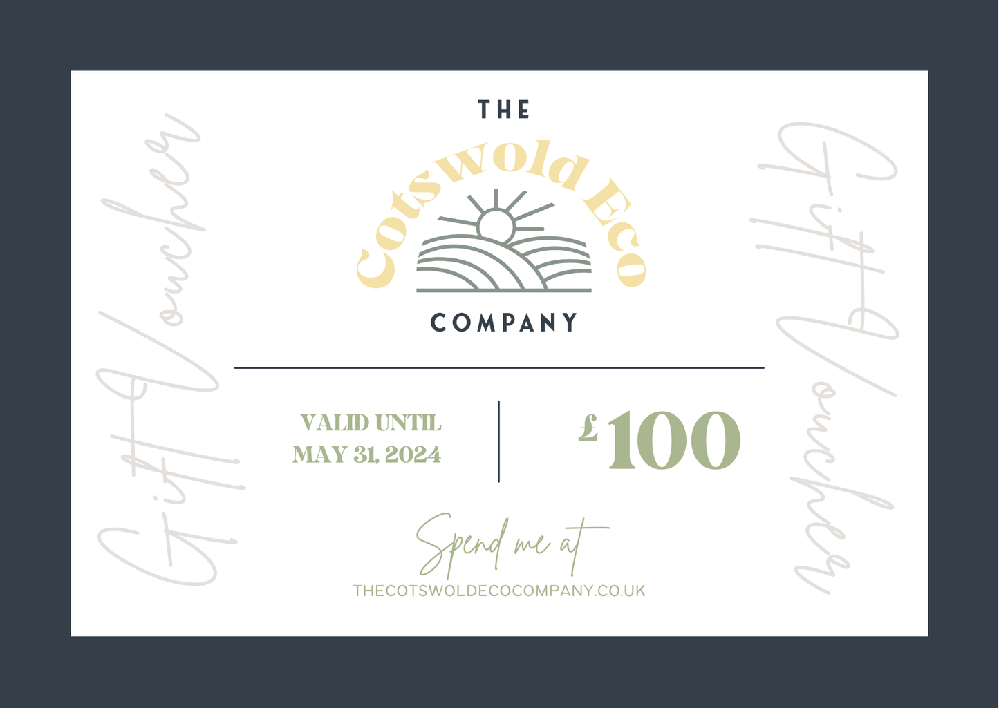 Cotswold Eco Gift Voucher - £100