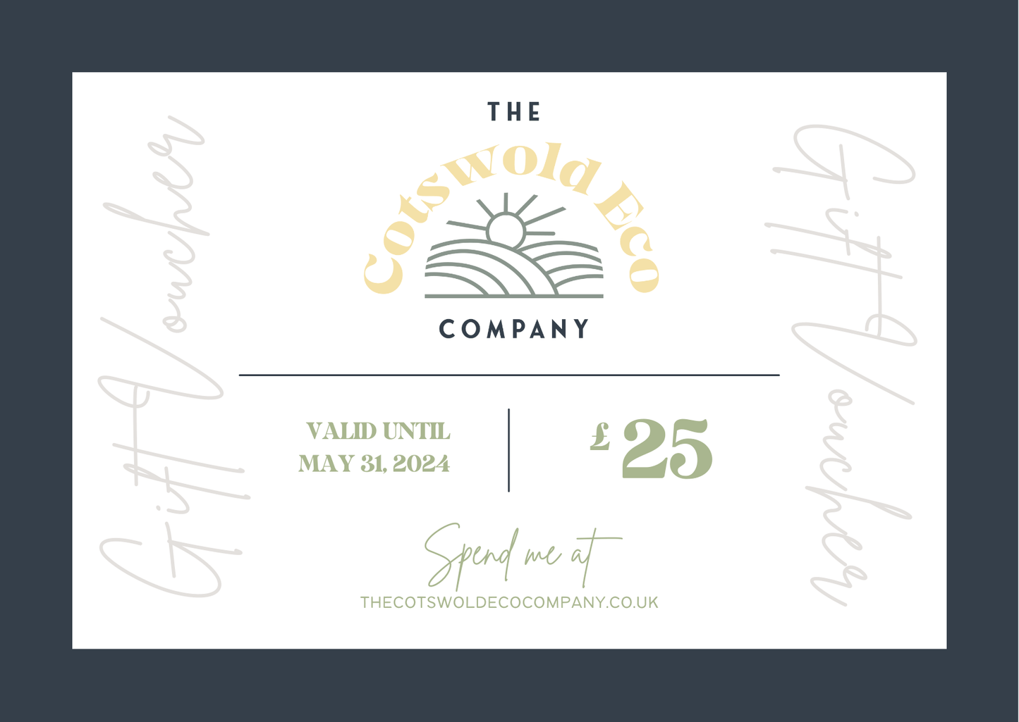 Cotswold Eco Gift Voucher - £25