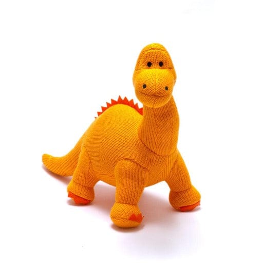 Knitted Dinosaur Rattle - www.thecotswoldecocompany.co.uk