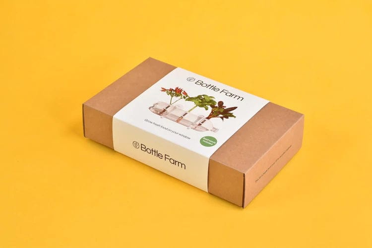 Bottle Farm - Grow Your Own Herb Kit - www.thecotswoldecocompany.co.uk