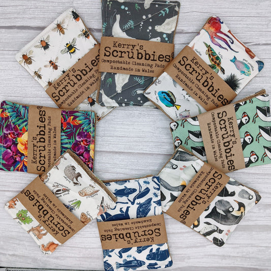 Scrubbies - Biodegradeable Cleaning Pads - www.thecotswoldecocompany.co.uk