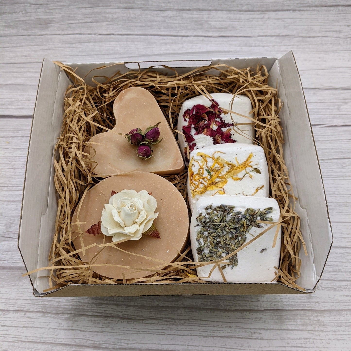Handmade Soap & 3 Bath Bomb Gift Box
