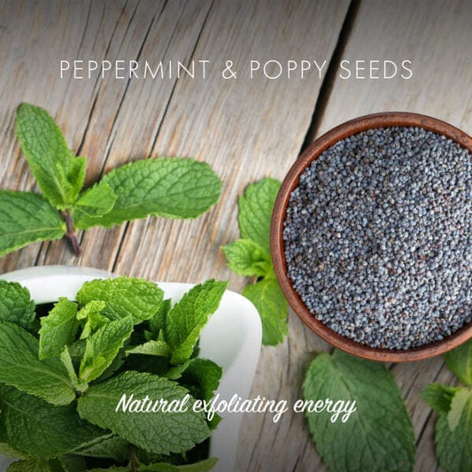 Handmade Natural Soap - Peppermint & Poppyseed - www.thecotswoldecocompany.co.uk