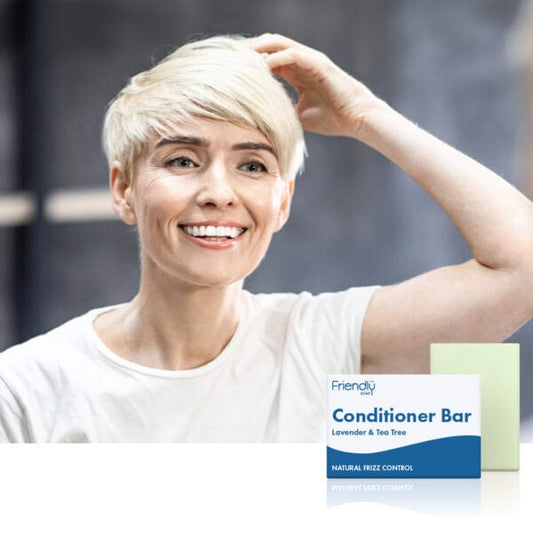 Handmade Natural Conditioner Bar - Lavender & Tea Tree - www.thecotswoldecocompany.co.uk