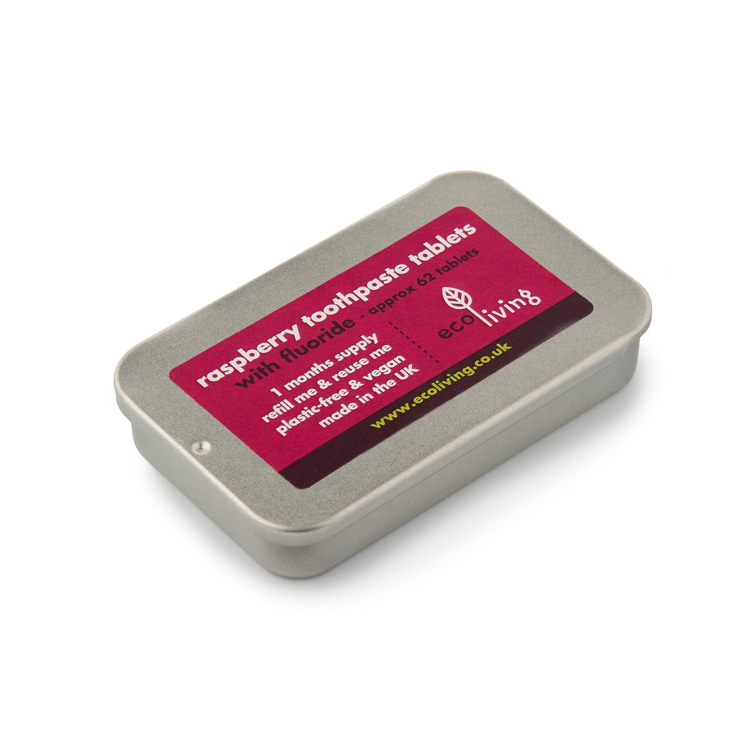 Toothpaste Tablets - Raspberry - www.thecotswoldecocompany.co.uk
