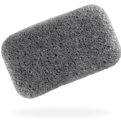 Konjac & Loofah Body Sponge with Bamboo Charcoal