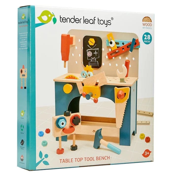 Tender Leaf Toys Wooden Table Top Tool Bench