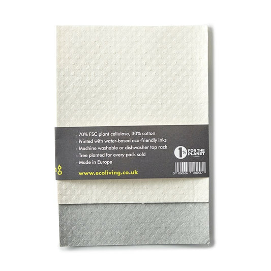 Compostable Sponge Cleaning Cloths - 2 Pack - www.thecotswoldecocompany.co.uk