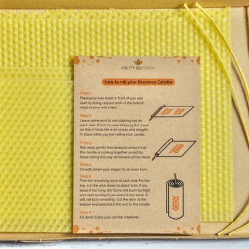 Beeswax Candle Rolling Kit - www.thecotswoldecocompany.co.uk