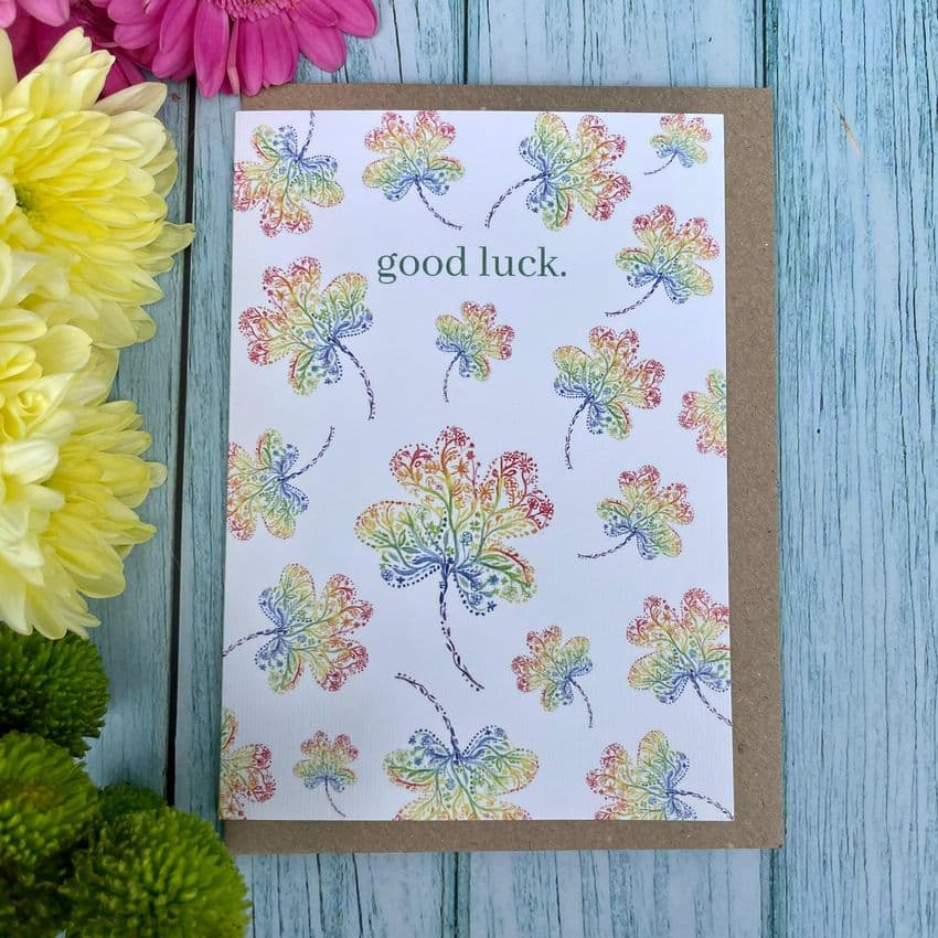 Jen Winnett Eco Artist - Eco-Friendly Occasions Cards - Good Luck