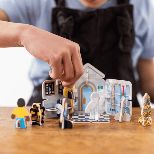 PlayPress Eco-Friendly Playsets - Museum Mini Playset