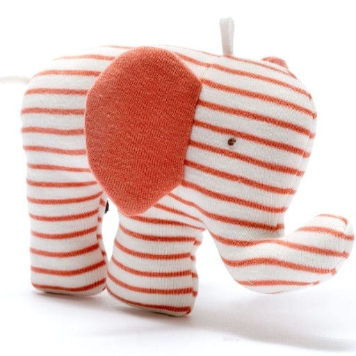 Fair Trade & GOTS Cotton Elephant Toy - www.thecotswoldecocompany.co.uk