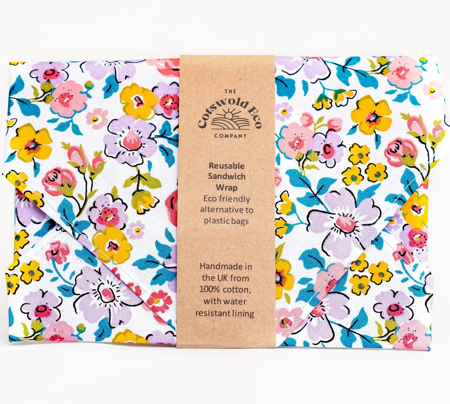 The Cotswold Eco Company Reusable Children's Sandwich Wrap - Floral