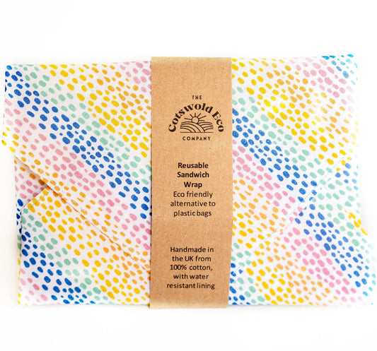 The Cotswold Eco Company Reusable Children's Sandwich Wrap - Dotty