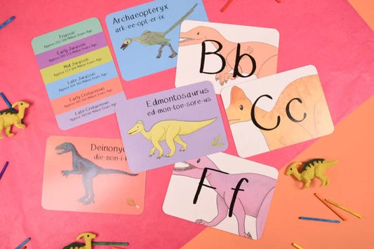 Alphabet of Amazing Dinosaurs Flash Cards