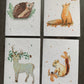 Plantable Seeded Eco-Friendly Card - Pack of Four - Woodland Animals