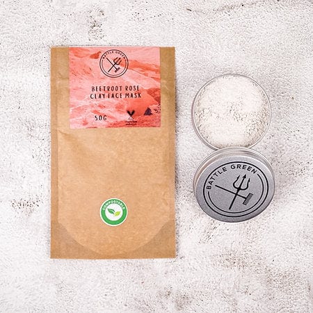 Handmade Clay Face Mask - Beetroot Rose - www.thecotswoldecocompany.co.uk