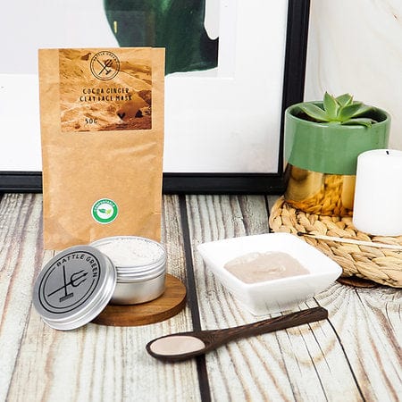 Handmade Clay Face Mask - Cocoa Ginger - www.thecotswoldecocompany.co.uk