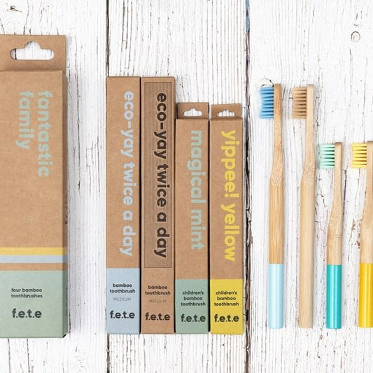‘Fantastic Family’ Bamboo Toothbrush Multipack - www.thecotswoldecocompany.co.uk