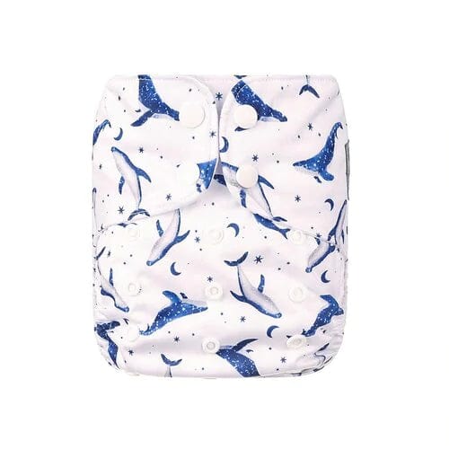 Bells Bumz All in One Reusable Nappy - White Fleece Lining - www.thecotswoldecocompany.co.uk