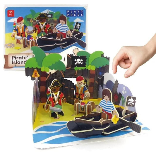 Pirate Island Eco Friendly Playset - www.thecotswoldecocompany.co.uk
