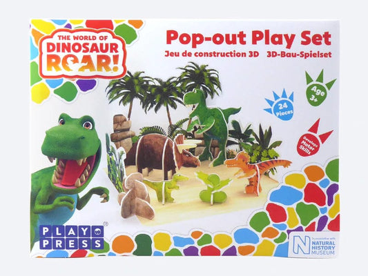 Dinosaur Roar Pop-out Eco Friendly Playset - www.thecotswoldecocompany.co.uk