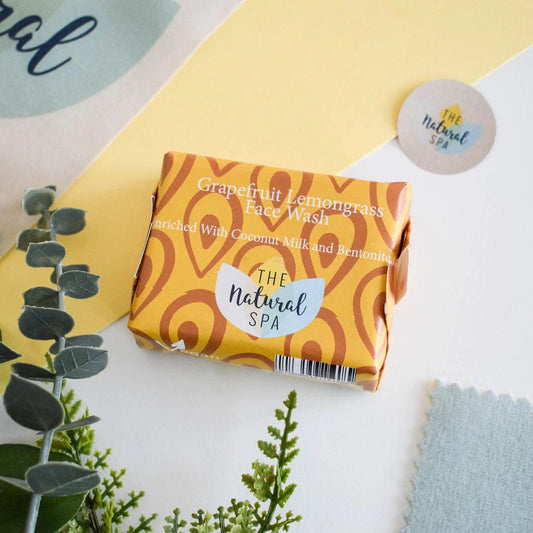 Handcrafted Face Wash Bar - Lemongrass & Grapefruit - www.thecotswoldecocompany.co.uk