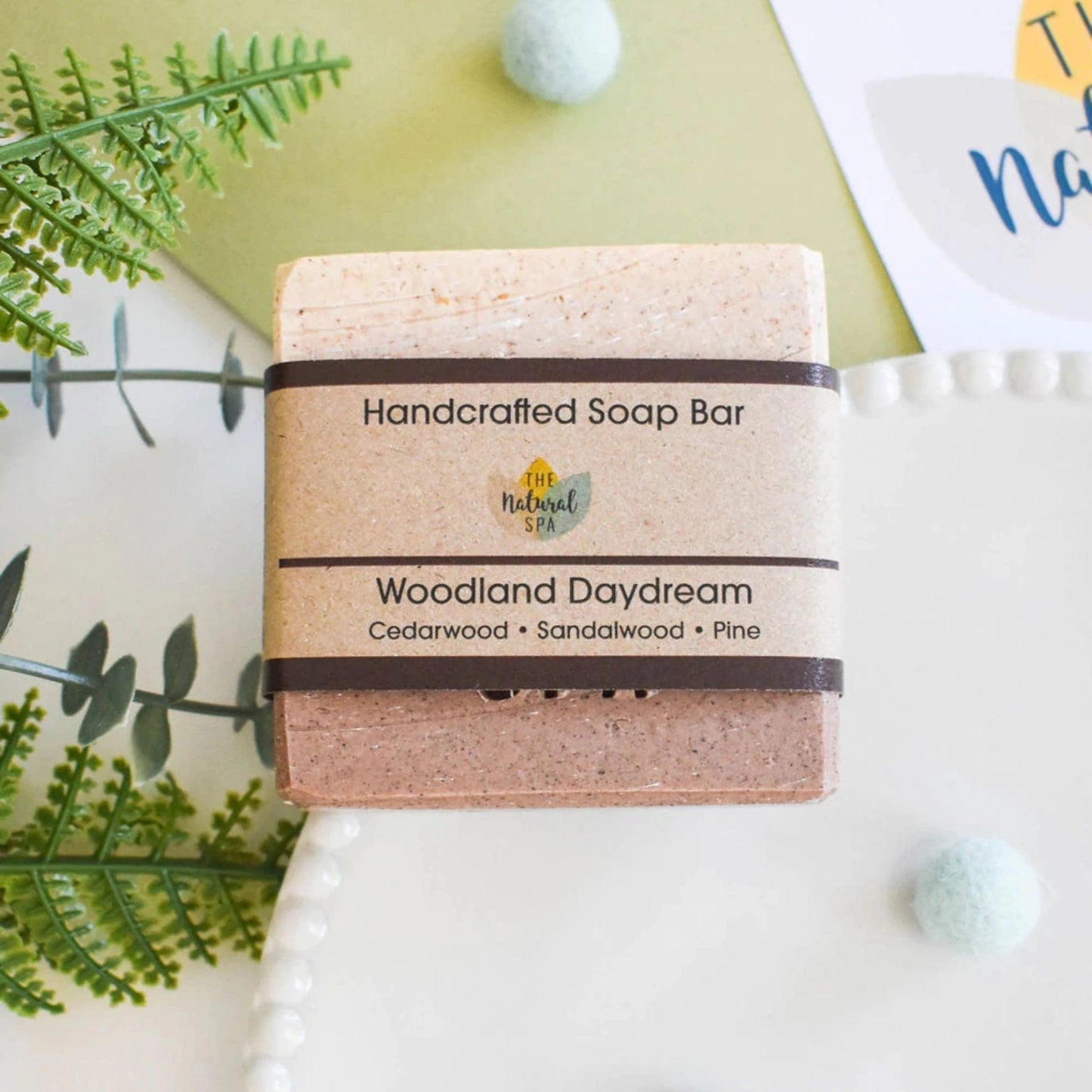 Handcrafted Cold-Process Soap Bar - Woodland Dream - www.thecotswoldecocompany.co.uk