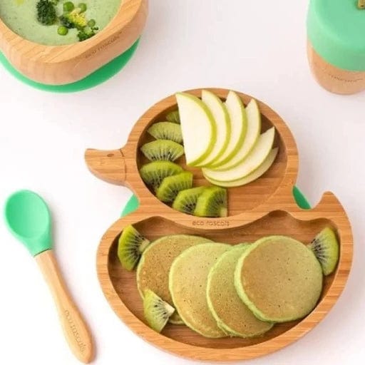 Bamboo & Silicone Weaning Gift Set - Little Duckling - www.thecotswoldecocompany.co.uk