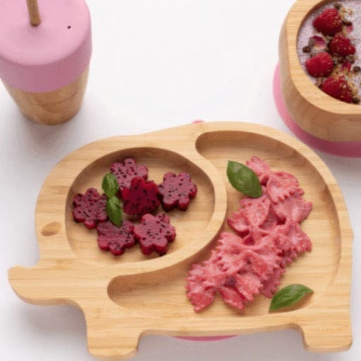 Bamboo & Silicone Weaning Gift Set - Elephant - www.thecotswoldecocompany.co.uk
