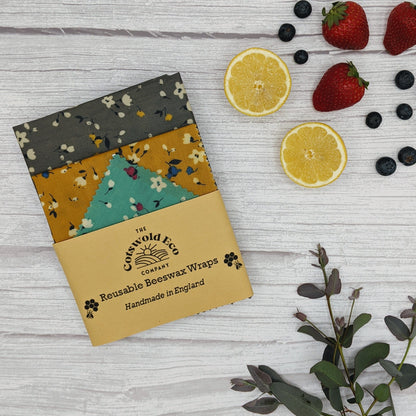 Handmade Beeswax Wraps - Set of 3