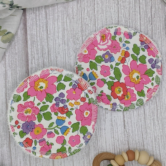 Pair of Liberty Bamboo Nursing Pads - www.thecotswoldecocompany.co.uk