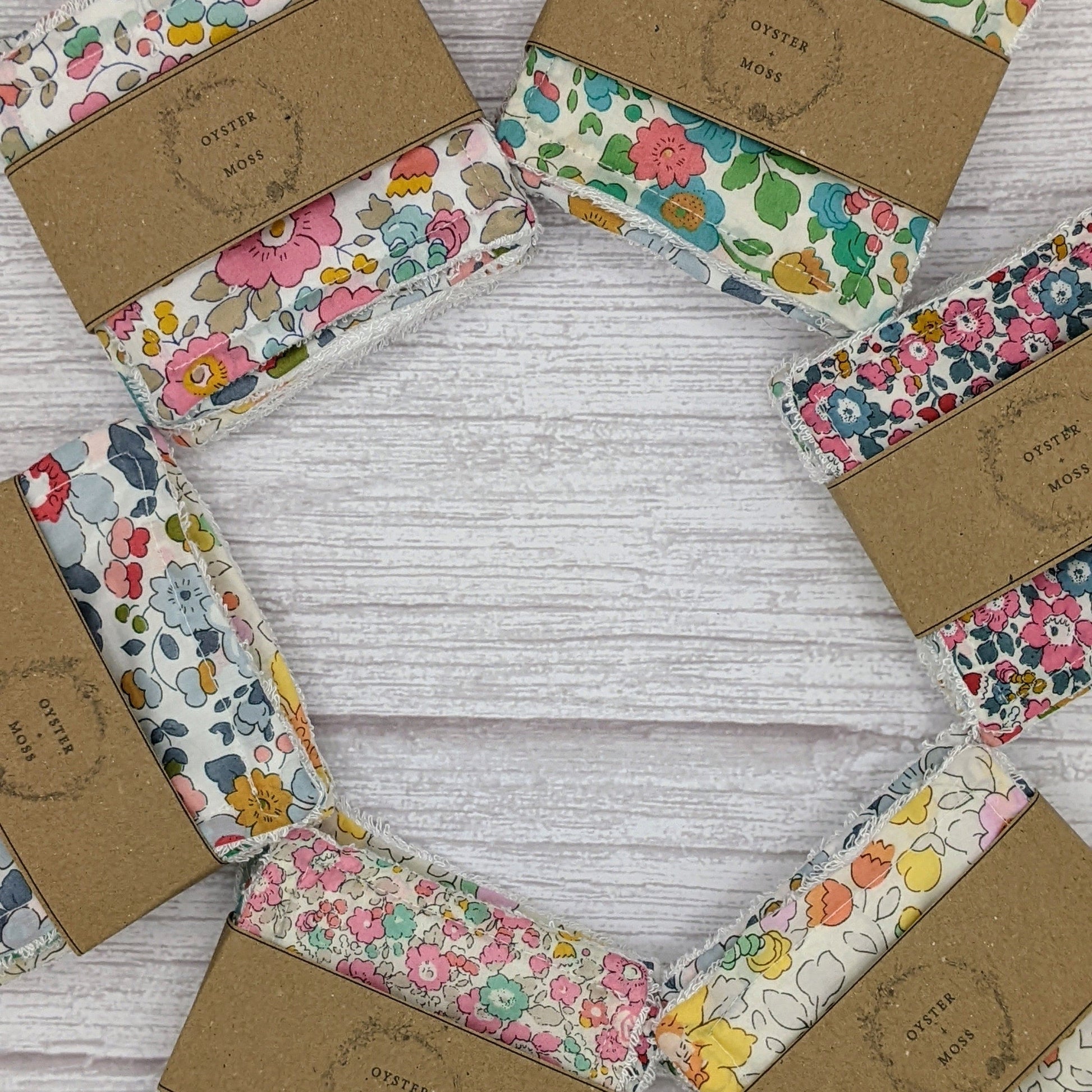Luxury Reusable Face Pads with Liberty Fabric & Organic Bamboo - 6 Pack - www.thecotswoldecocompany.co.uk
