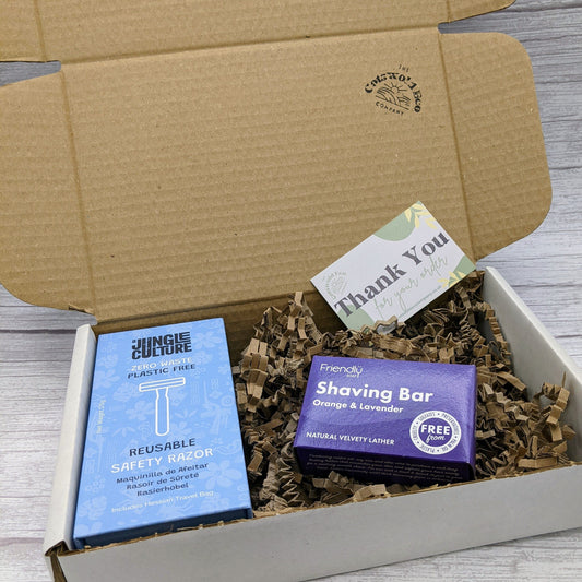 Zero-Waste Shaving Starter Set - Azure Blue