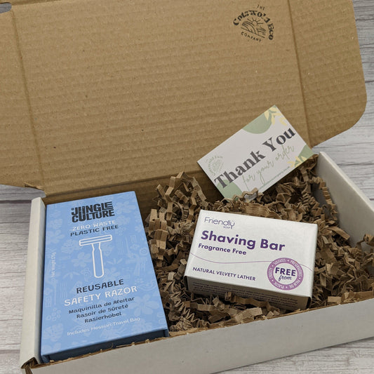 Zero-Waste Shaving Starter Set - Azure Blue