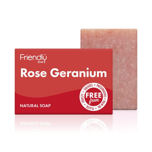 Handmade Natural Soap - Rose Geranium - www.thecotswoldecocompany.co.uk