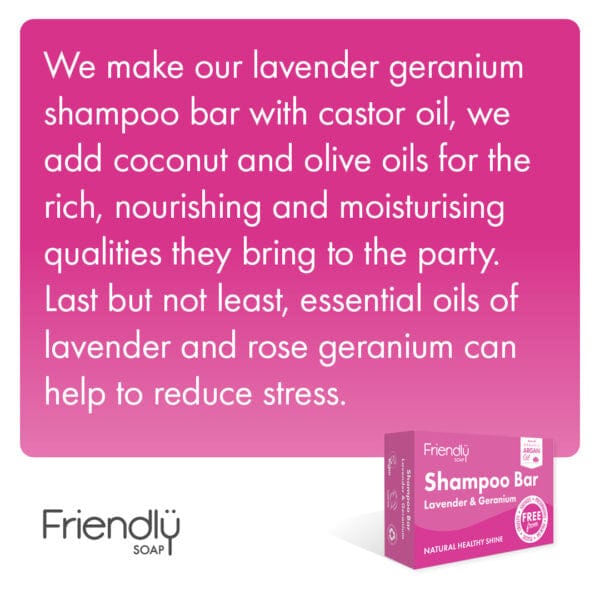 Handmade Natural Shampoo Bar - Lavender & Geranium - www.thecotswoldecocompany.co.uk