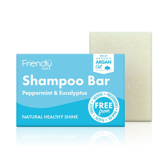 Handmade Natural Shampoo Bar - Peppermint & Eucalyptus - www.thecotswoldecocompany.co.uk