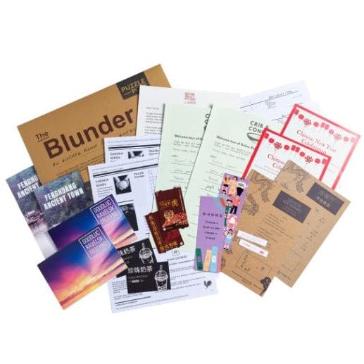 Puzzle post - The Blunder - Escape Room Puzzle Dinner Party Game