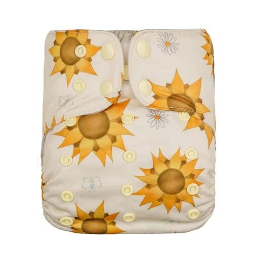 Bells Bumz All in Two Hybrid Pocket Nappy - Coffee Fibre Lining - www.thecotswoldecocompany.co.uk
