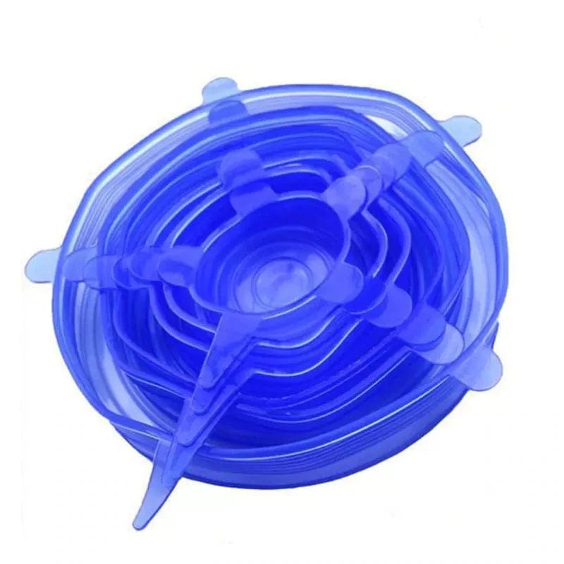 Reusable Silicone Stretch Lids - Pack of 6 - www.thecotswoldecocompany.co.uk