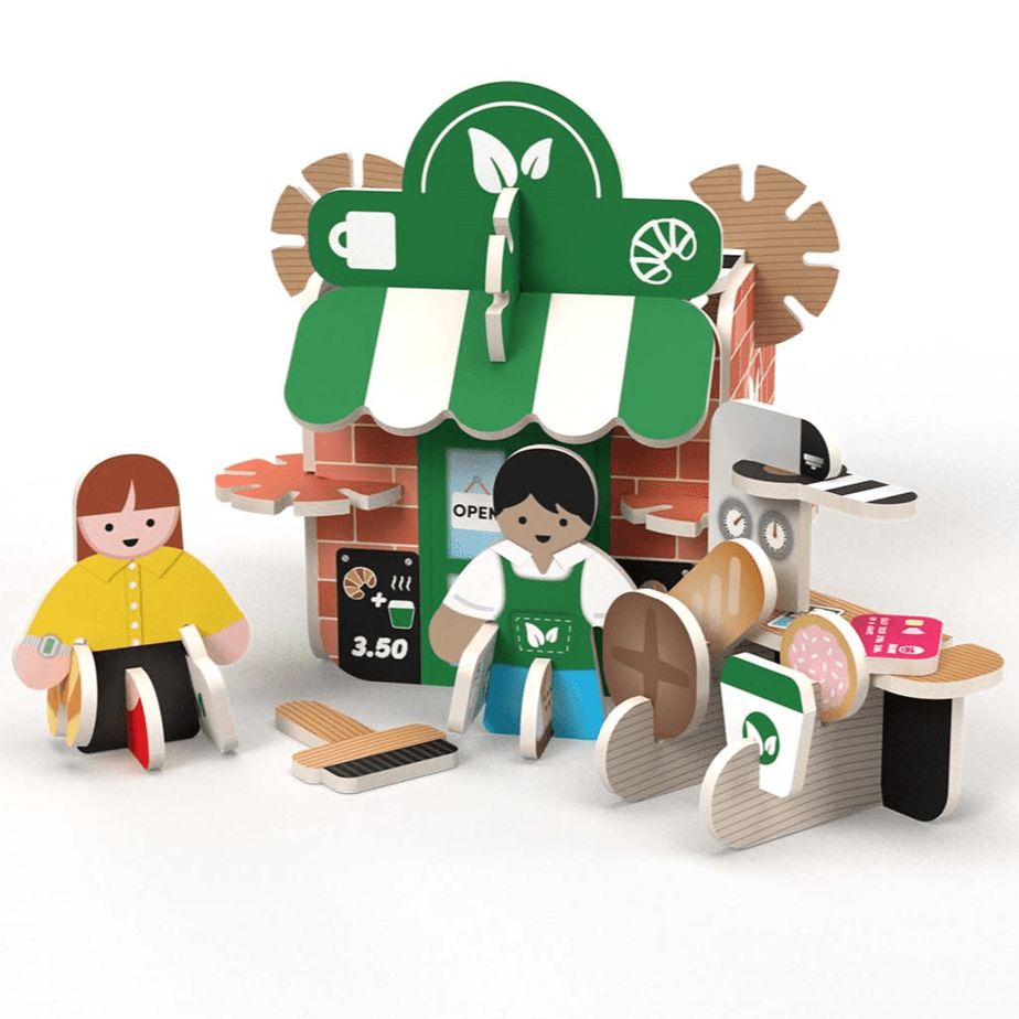 PlayPress Eco-Friendly Playset - Refill Cafe Mini Set