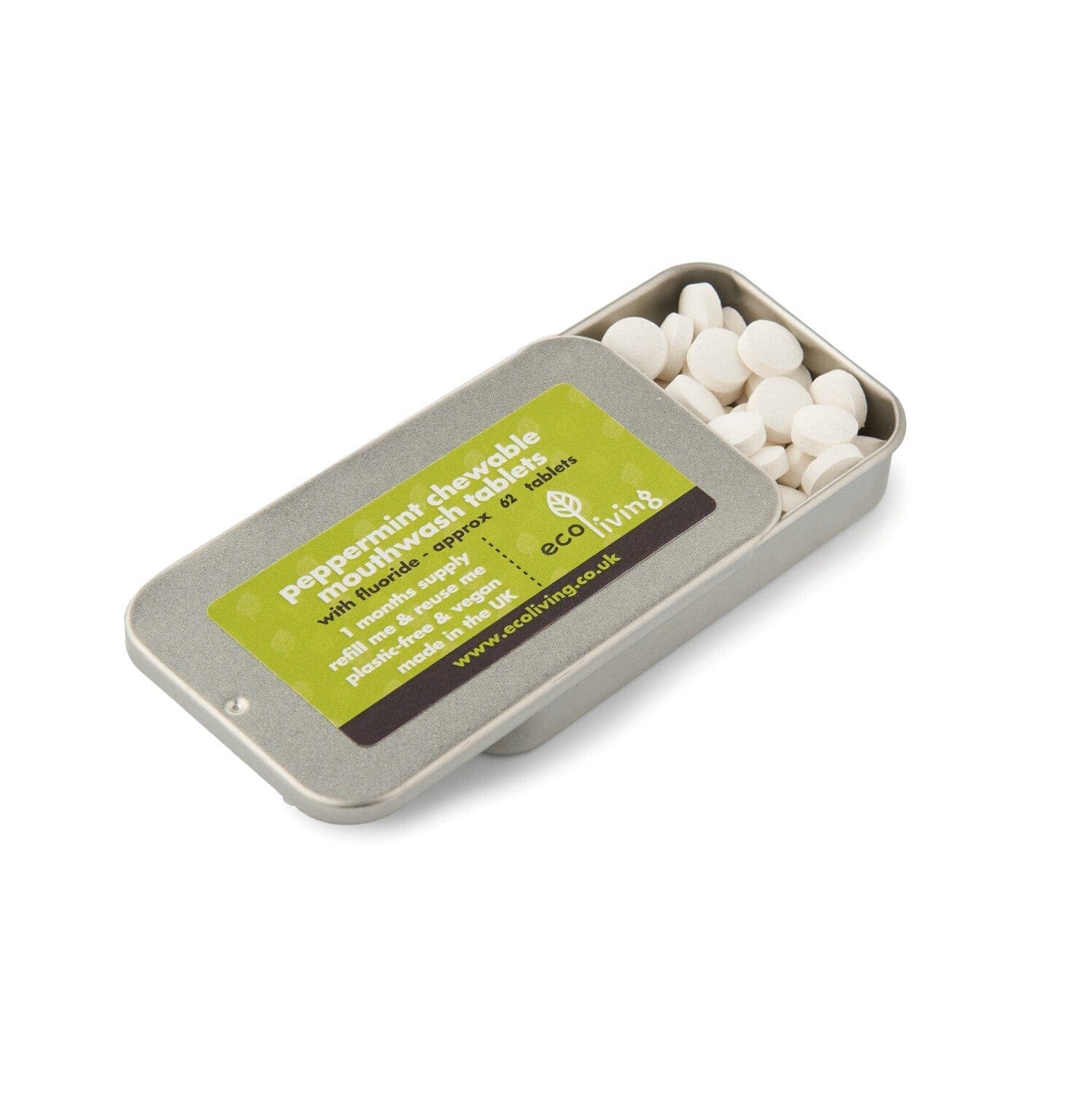 Peppermint Chewable Mouthwash Tablets - www.thecotswoldecocompany.co.uk