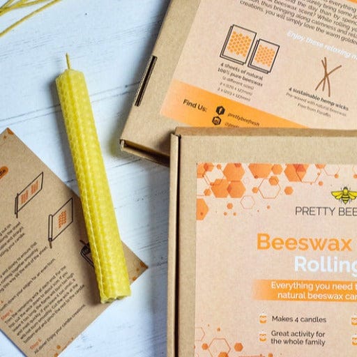 Beeswax Candle Rolling Kit - www.thecotswoldecocompany.co.uk