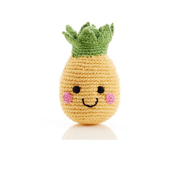 Fair Trade Organic Rattle - Friendly Pineapple