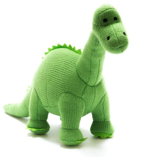 Knitted Dinosaur Rattle - www.thecotswoldecocompany.co.uk